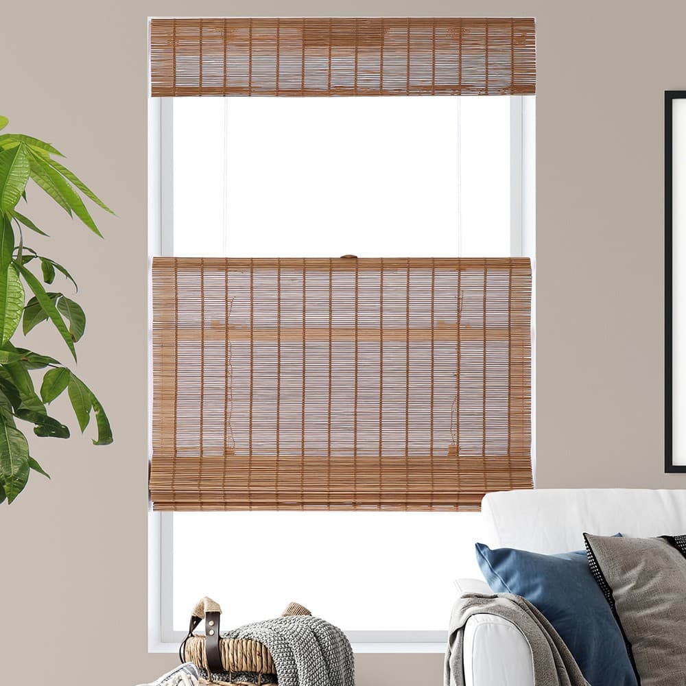 Super Value Cordless Top Down Bottom Up Bamboo Woven Wood Shades